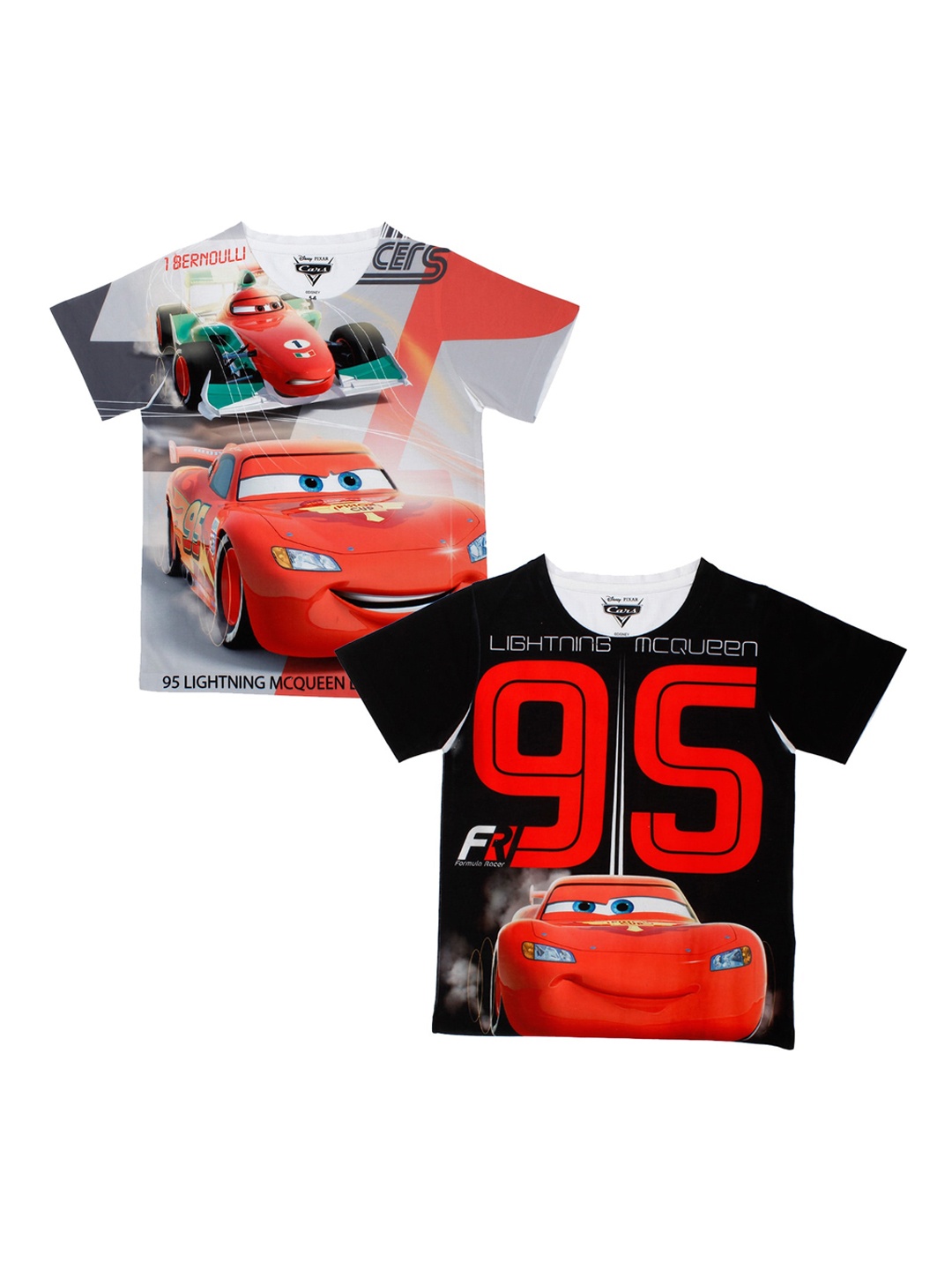 

Disney by Wear Your Mind Boys White Printed Round Neck T-shirt