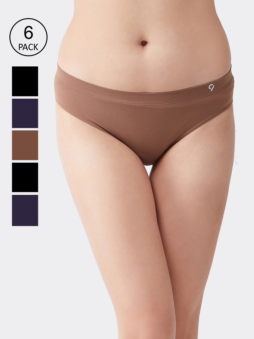 C9 AIRWEAR Women Seamless Pack Of 6 Assorted Basic Briefs