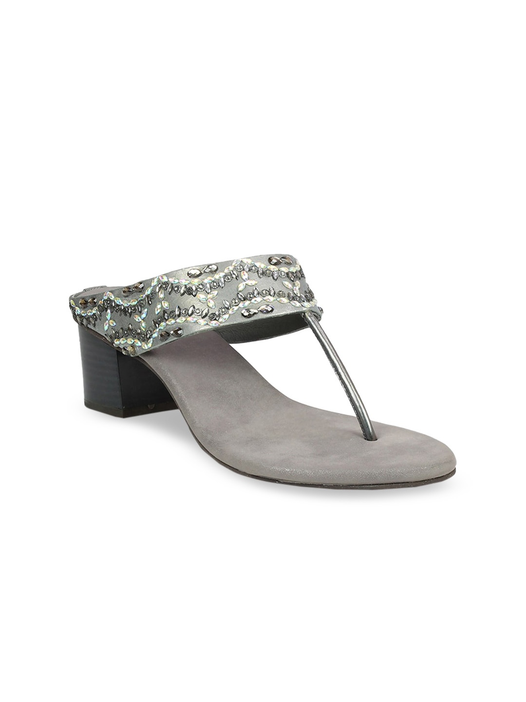 

Inc 5 Women Grey Textured Peep Toes
