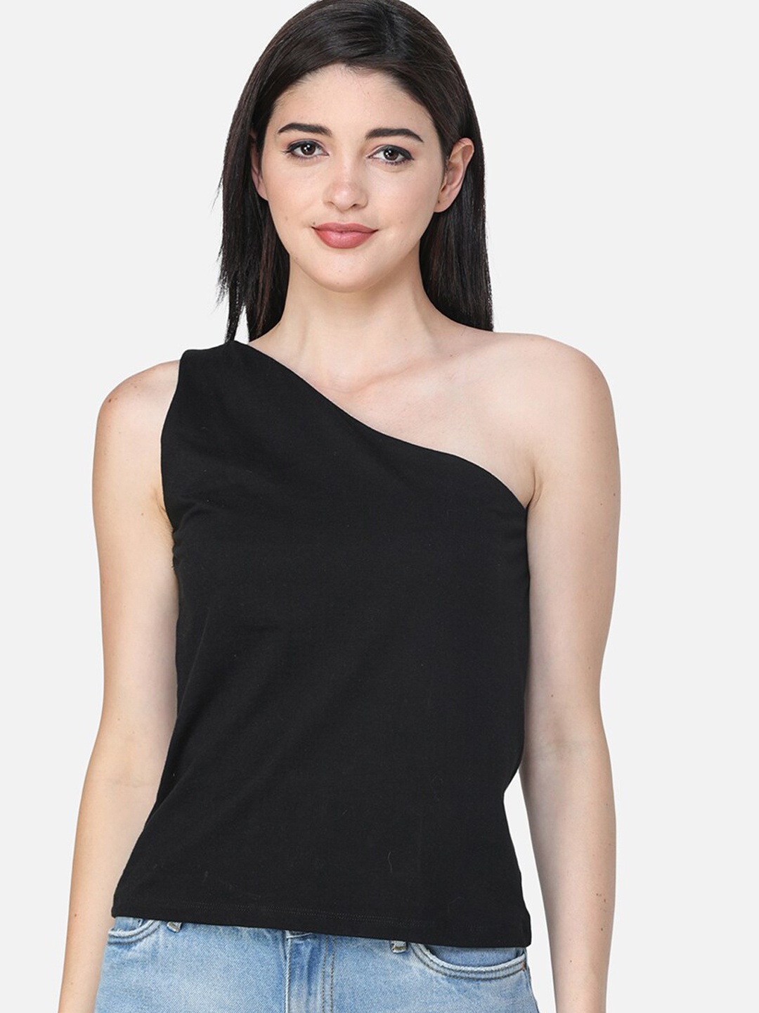 

SCORPIUS Women Black Solid Top