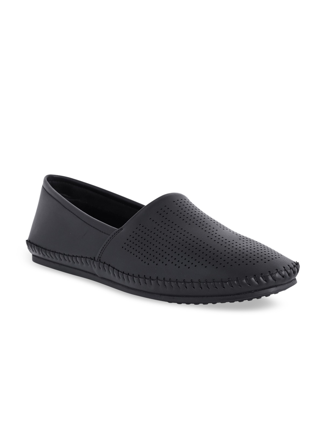 

Carlton London Men Black Slip-On Sneakers