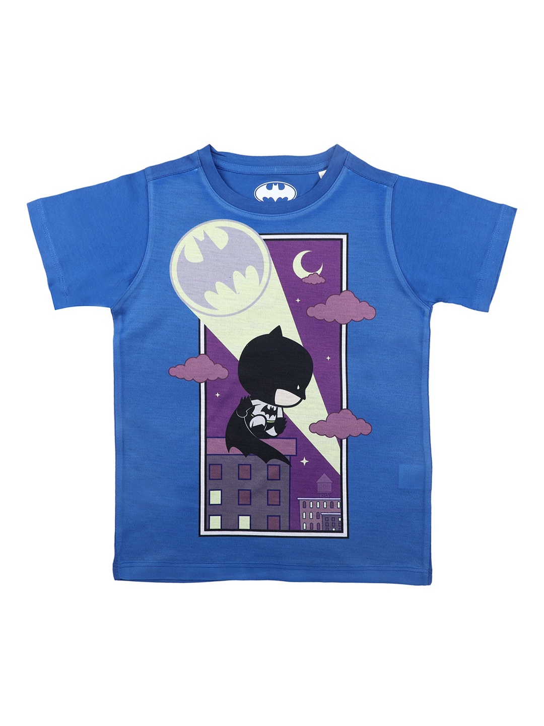 

Batman Boys Blue Printed Round Neck T-shirt