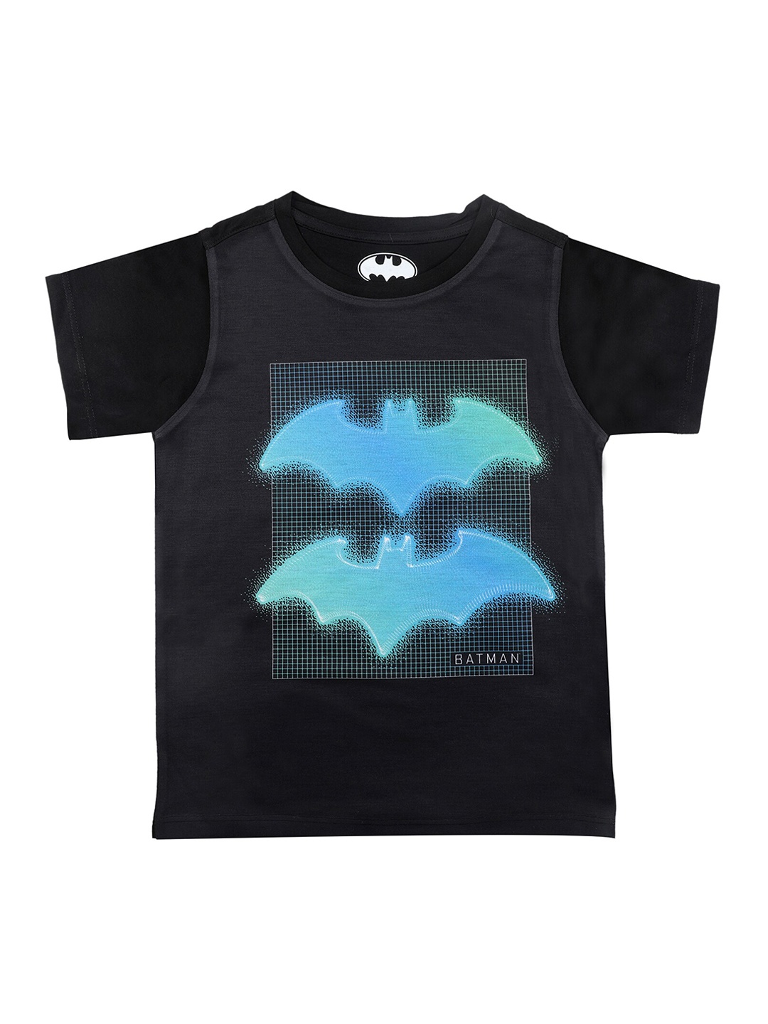 

Batman Boys Black Printed Round Neck T-shirt