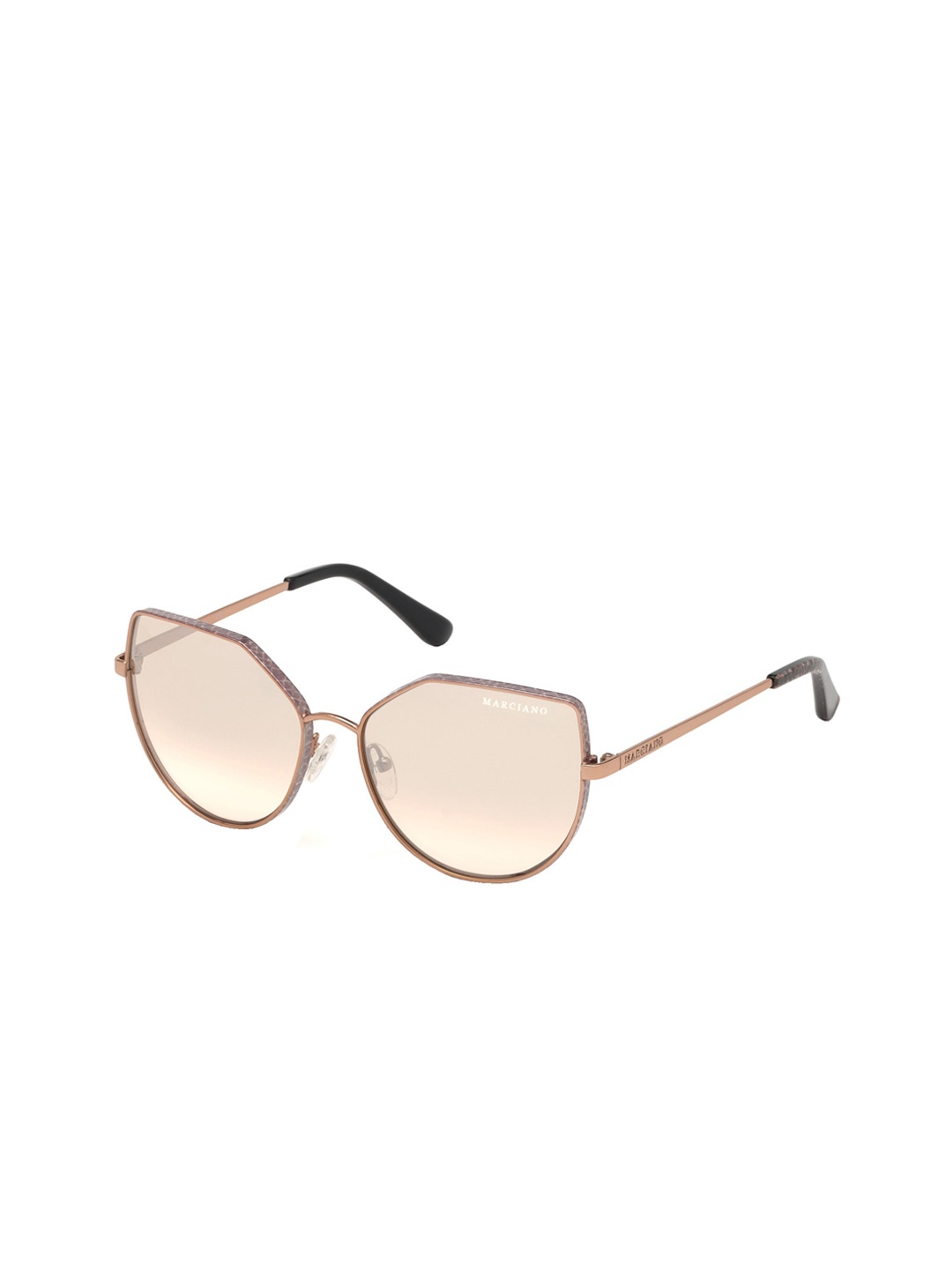 

GUESS Women Cateye Sunglasses GM0801 57 28Z, Gold