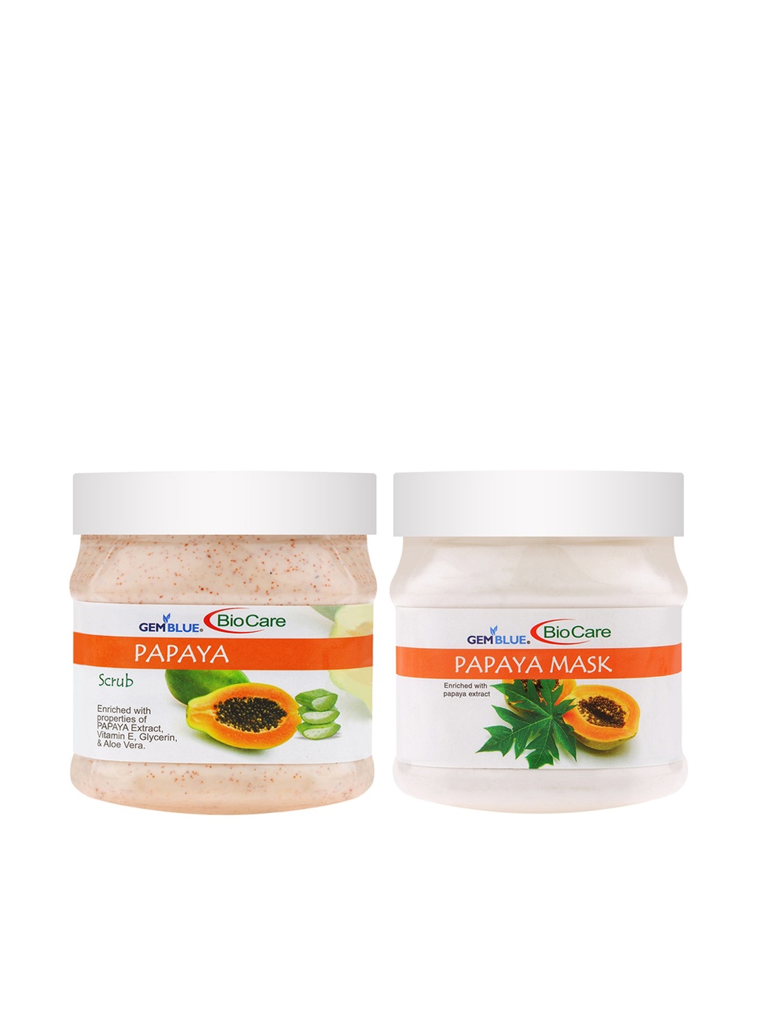 

GEMBLUE BioCare Papaya Scrub & Papaya Mask 1000ml, Orange