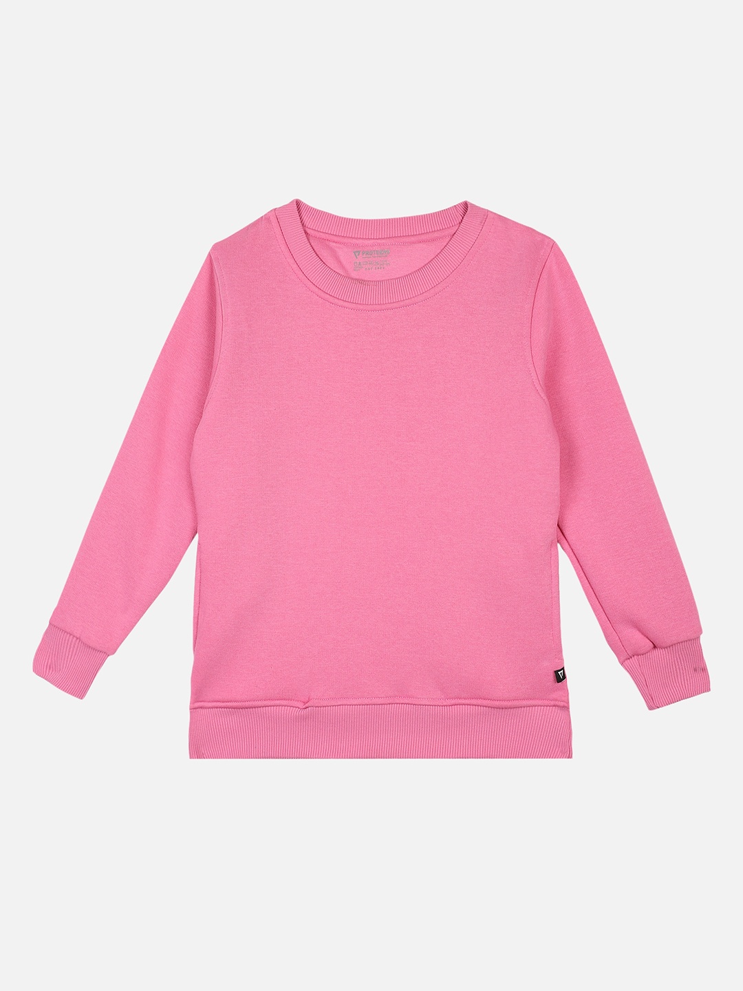 

PROTEENS Girls Pink Solid Sweatshirt