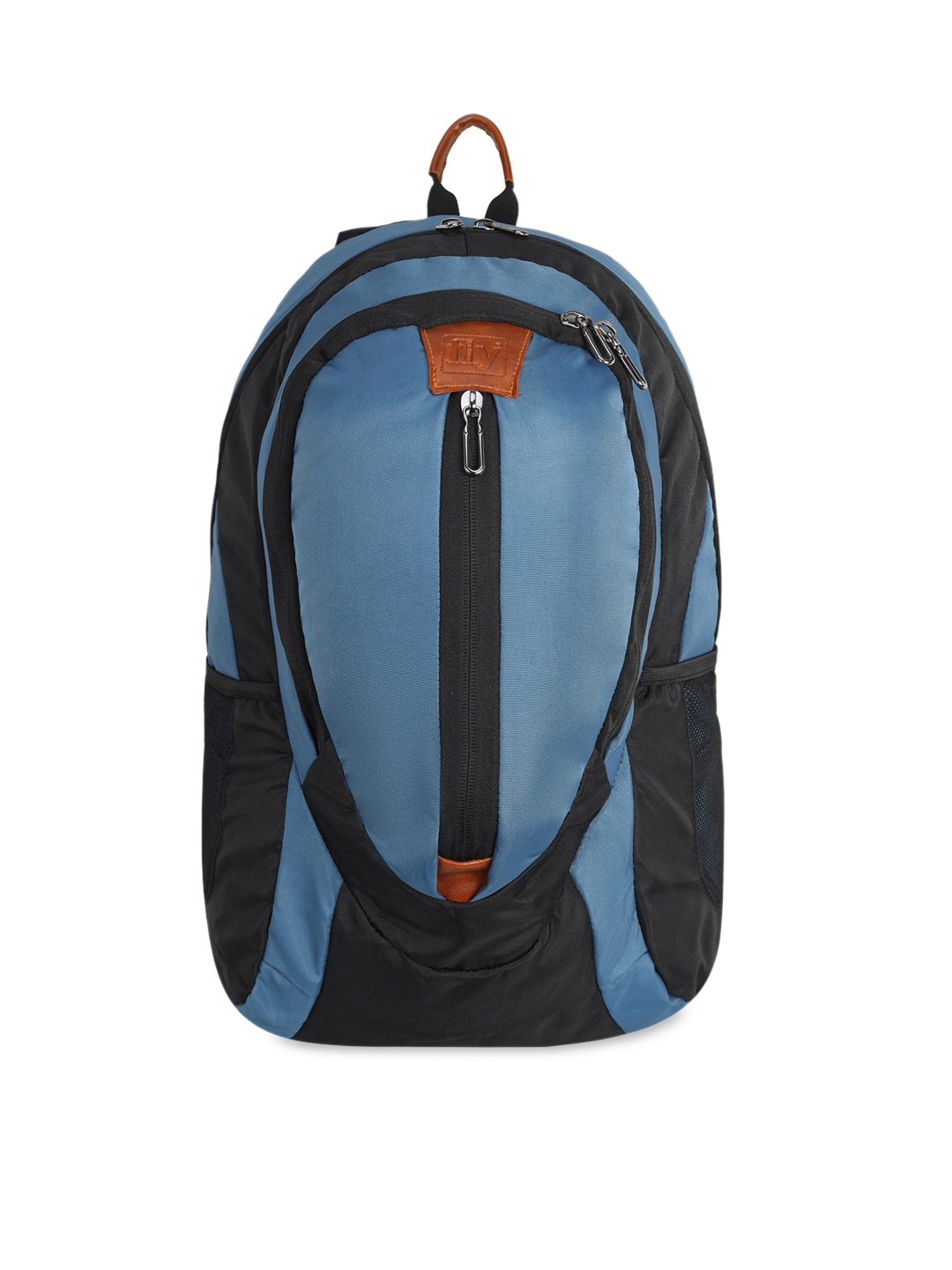 

Fly Fashion Unisex Blue & Black Colourblocked Backpack