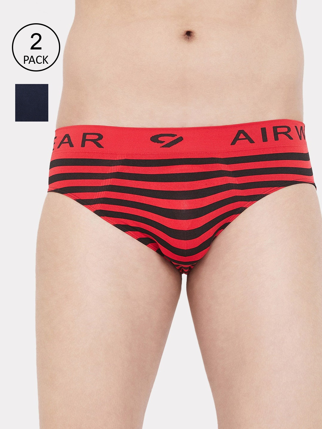 

C9 AIRWEAR Men Seamless Pack of 2 Assorted Basic Briefs