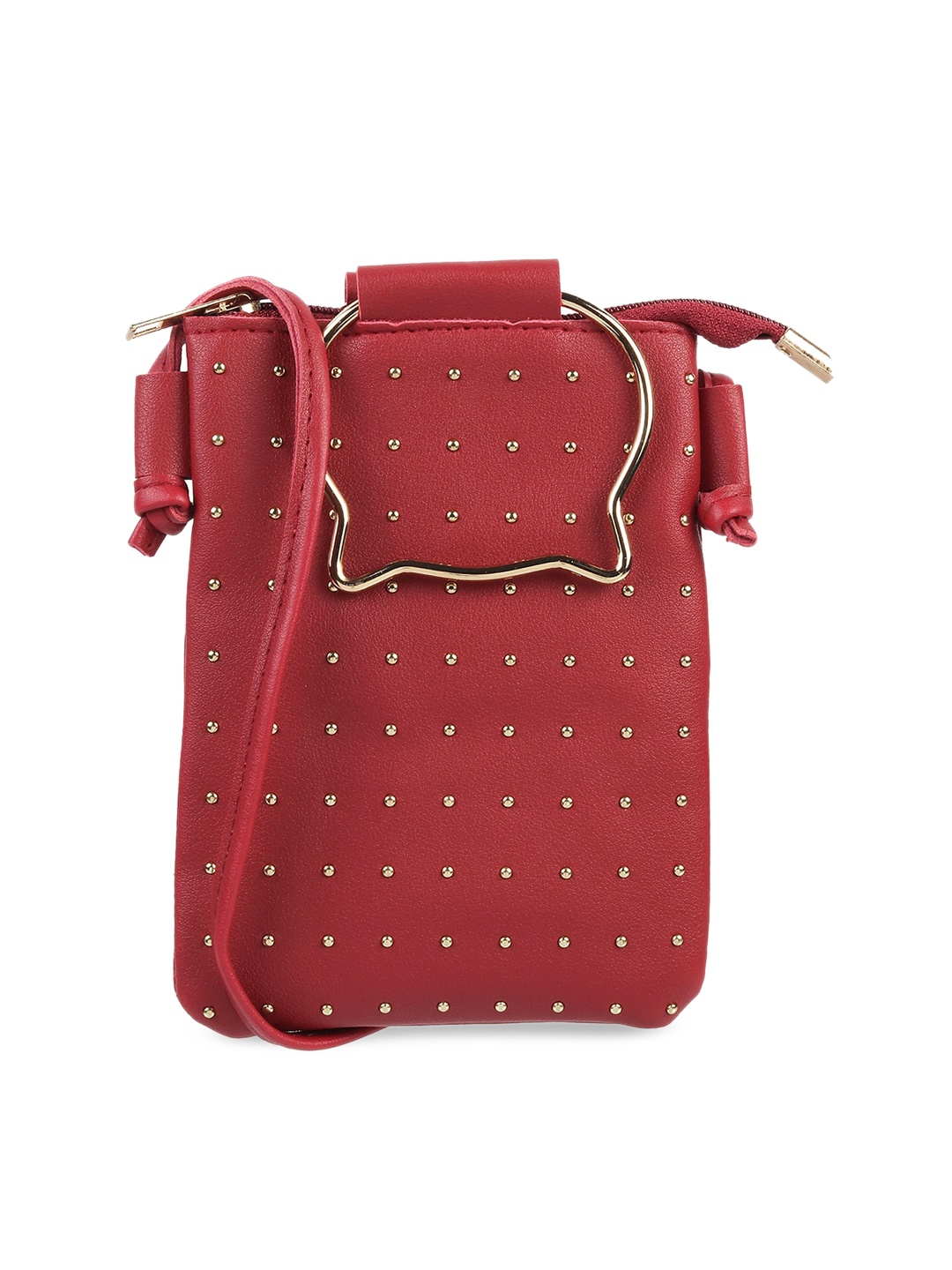 

WALKWAY by Metro Maroon Embellished Sling Bag