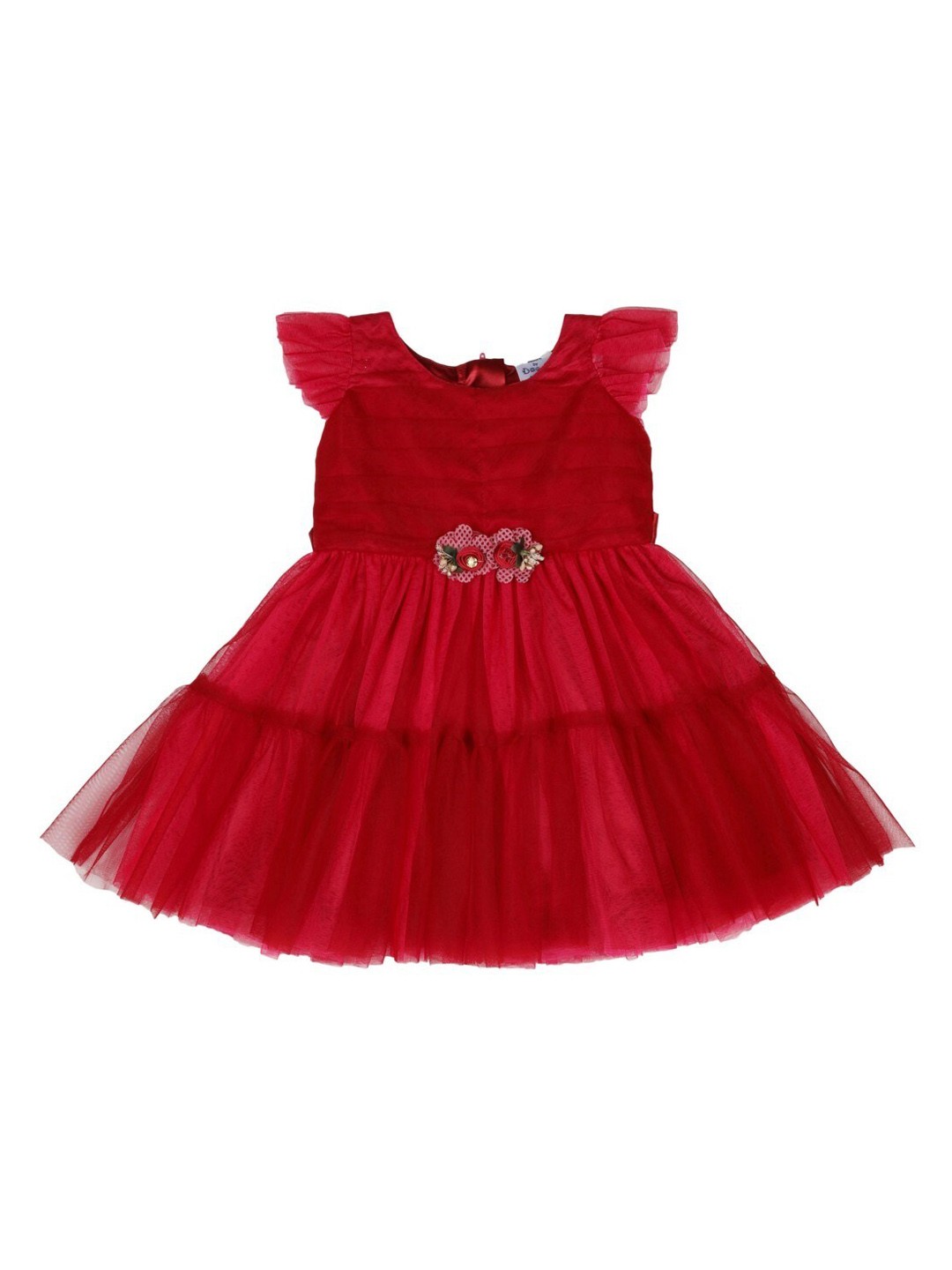 

Doodle Girls Red Solid Fit and Flare Dress