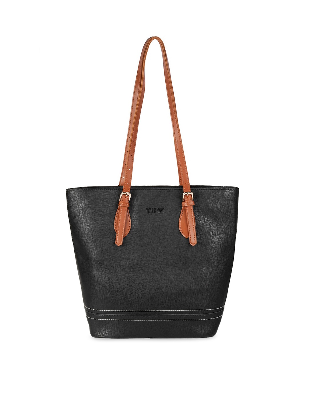 

WALKWAY by Metro Black Solid Shoulder Bag