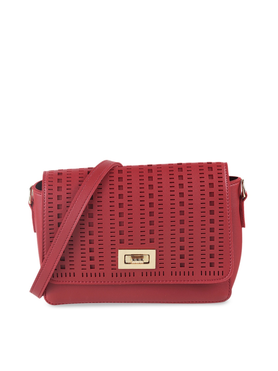 

WALKWAY by Metro Maroon Textured Sling Bag