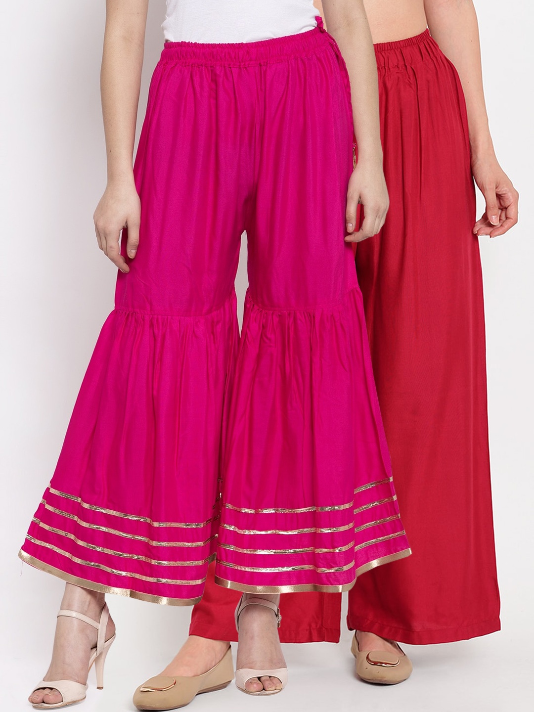 

TAG 7 Women Maroon Hem Design, Magenta