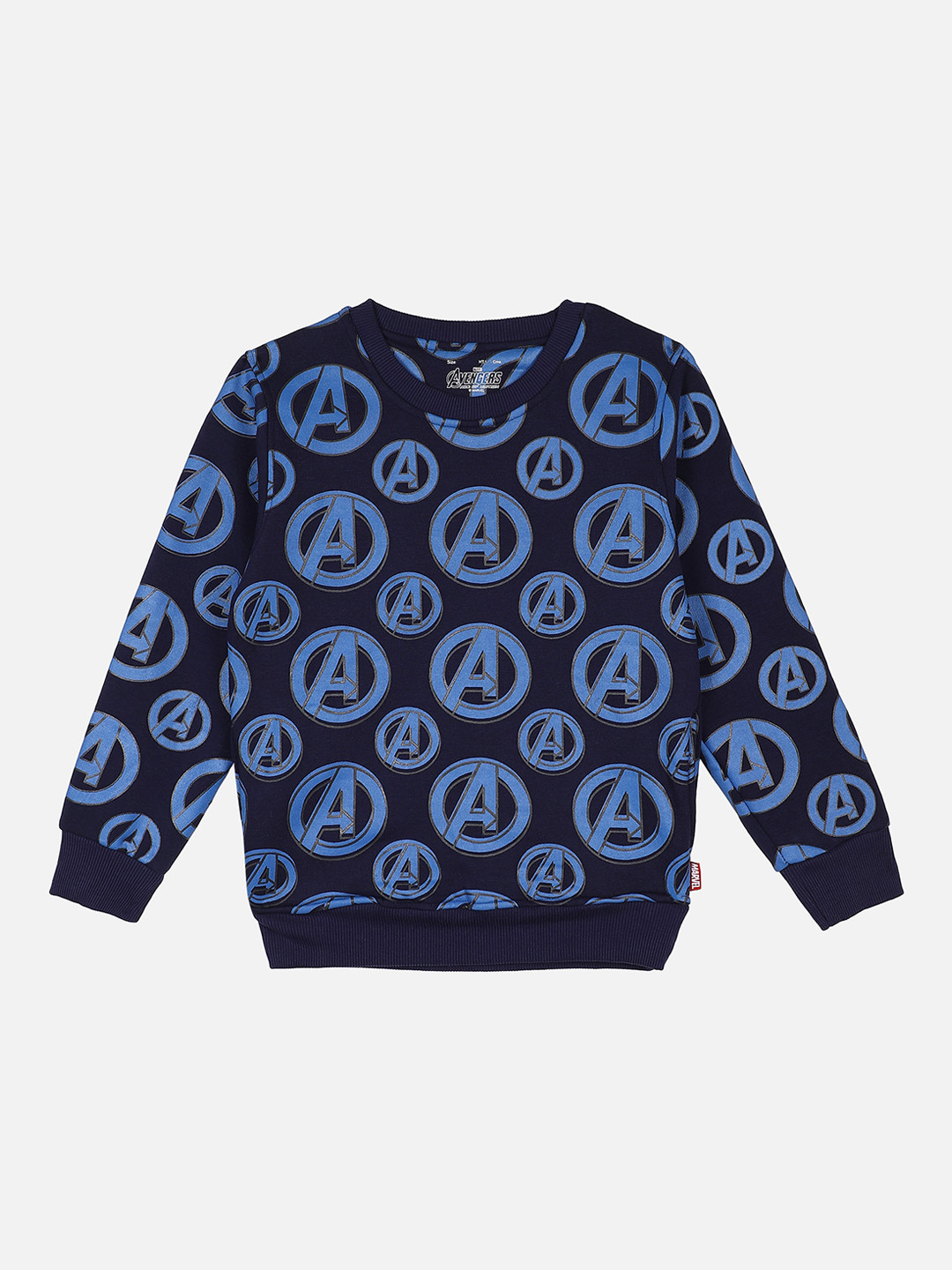 

PROTEENS Boys Navy Blue Avengers Printed Sweatshirt