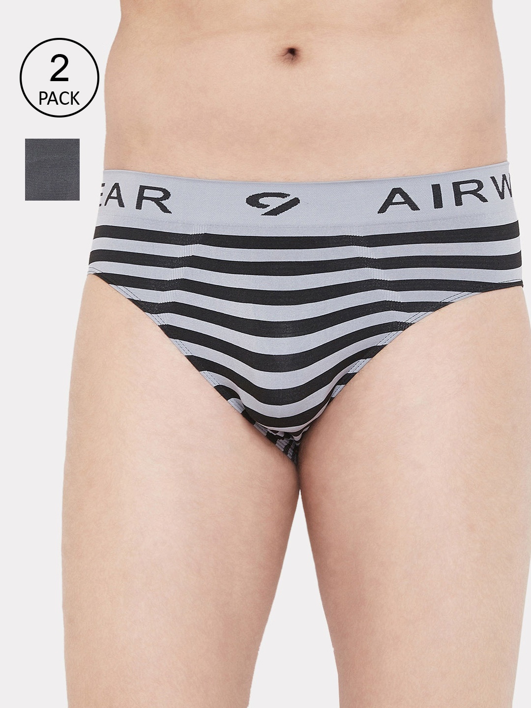

C9 AIRWEAR Seamless Men Pack of 2 Assorted Basic Briefs