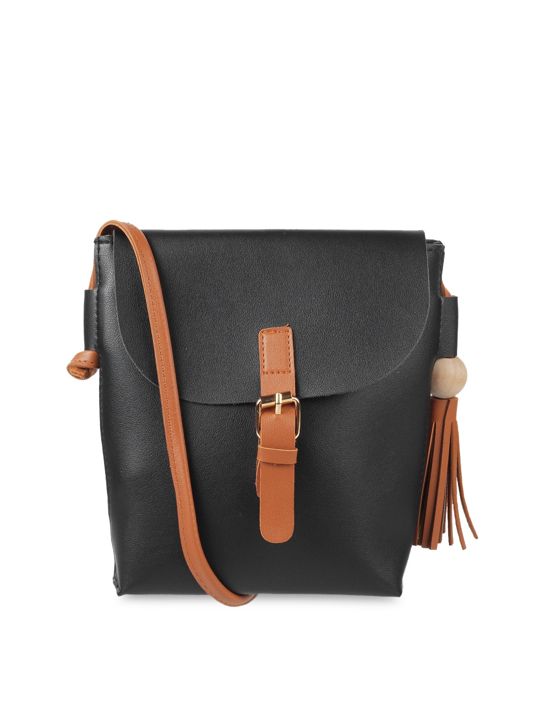 

WALKWAY by Metro Black Solid Sling Bag