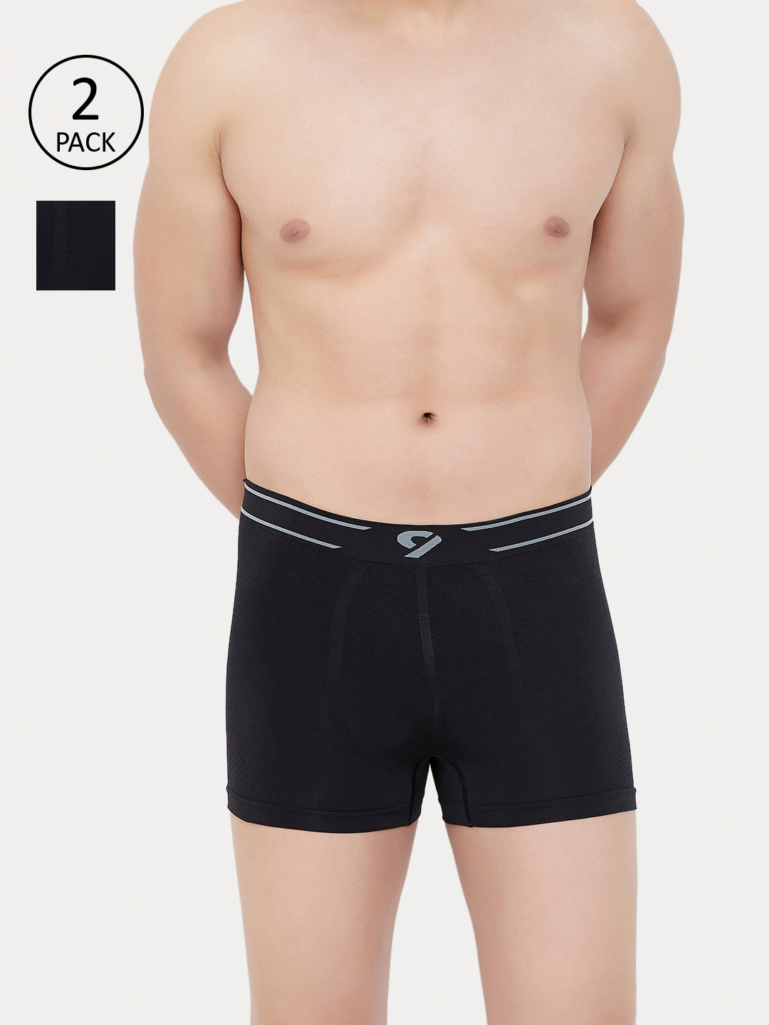 

C9 AIRWEAR Men Pack of 2 Assorted Trunks P604LightGrey_P602