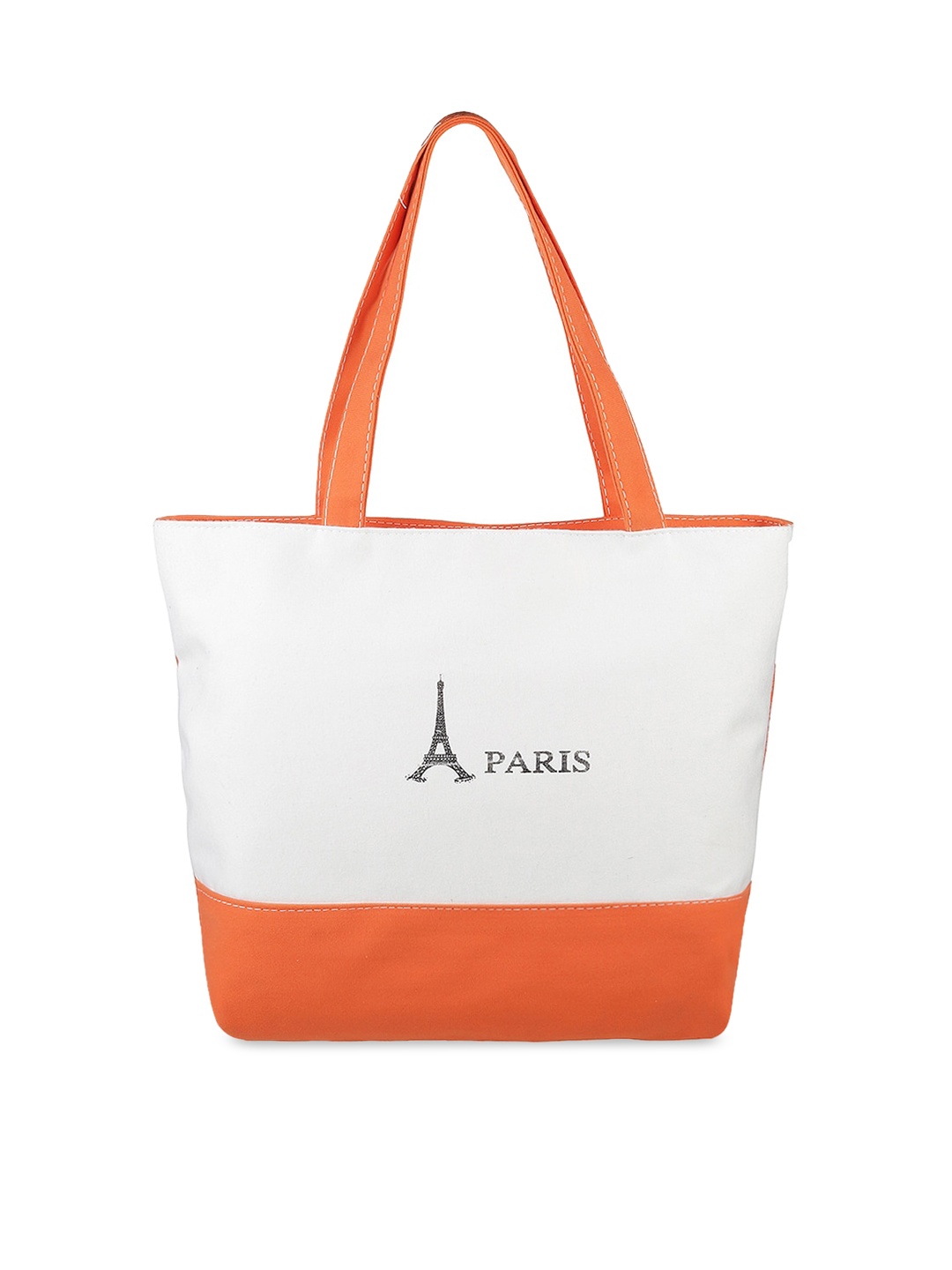

WALKWAY by Metro Orange & White Colourblocked Tote Bag