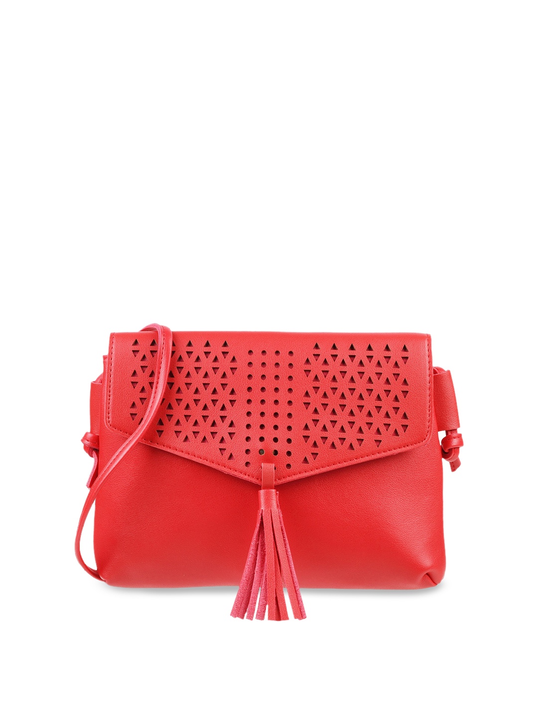 

WALKWAY by Metro Red Textured Sling Bag