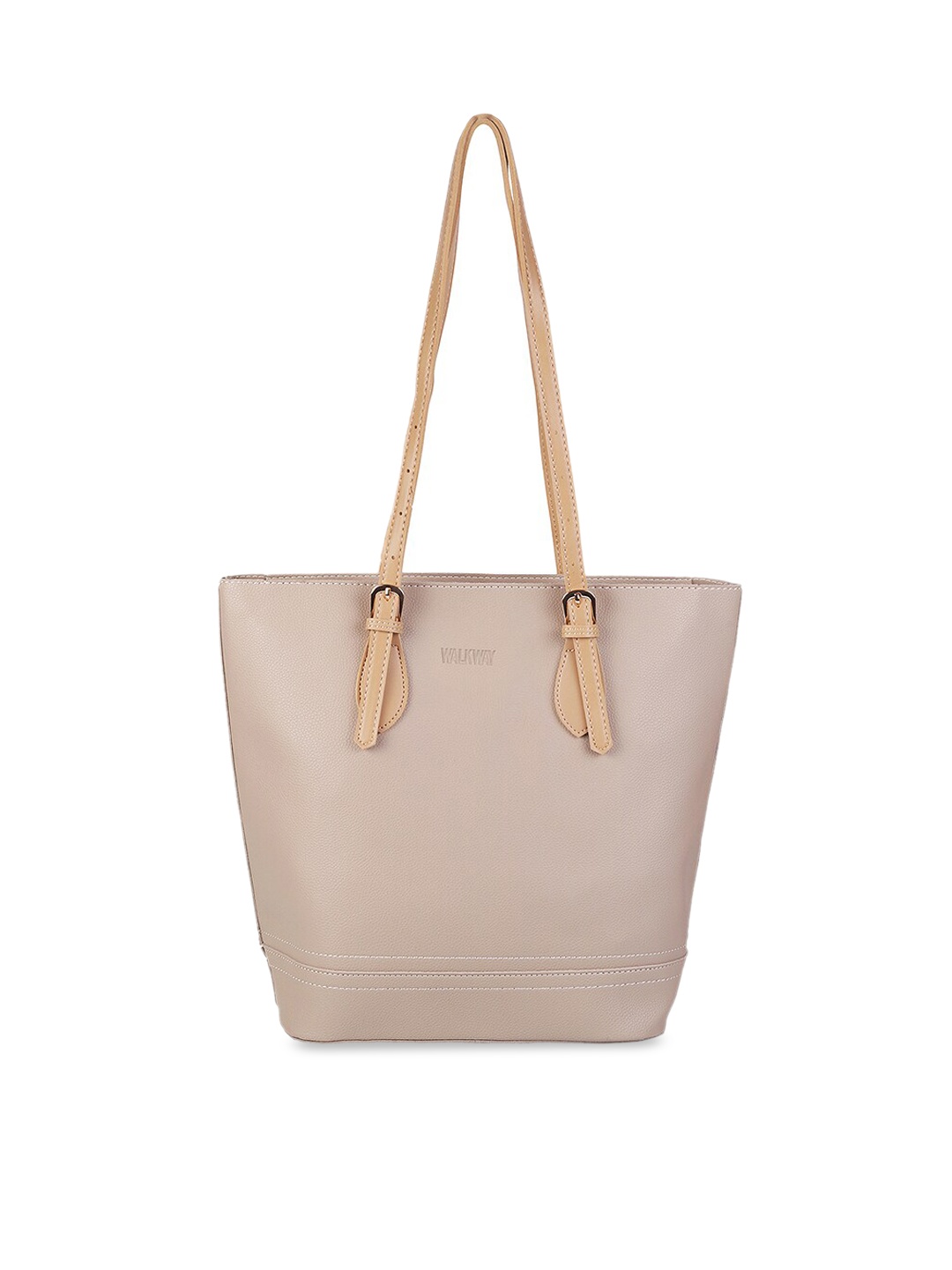 

WALKWAY by Metro Beige Solid Shoulder Bag