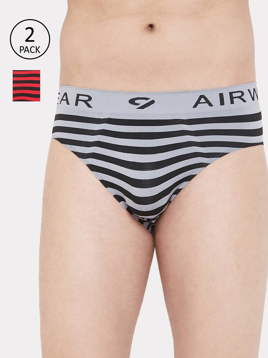 

C9 AIRWEAR Men Pack of 2 Seamless Assorted Basic Briefs