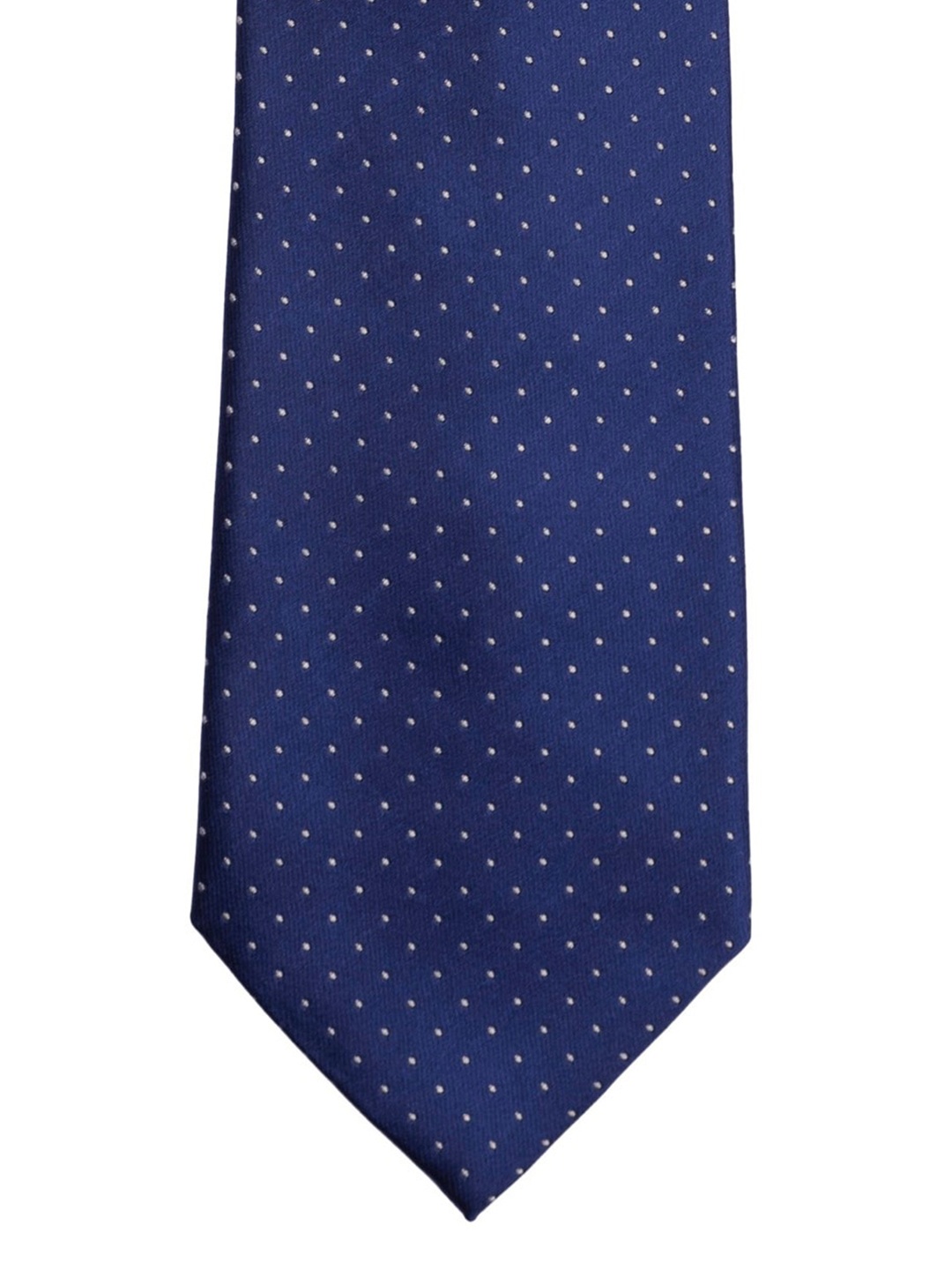 

The Tie Hub Blue & White Woven Design Broad Tie