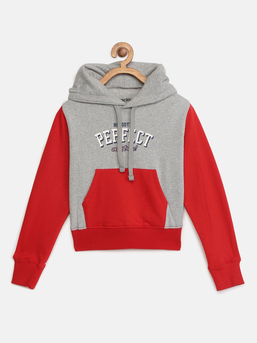 

mackly Girls Red Printed Sweatshirt