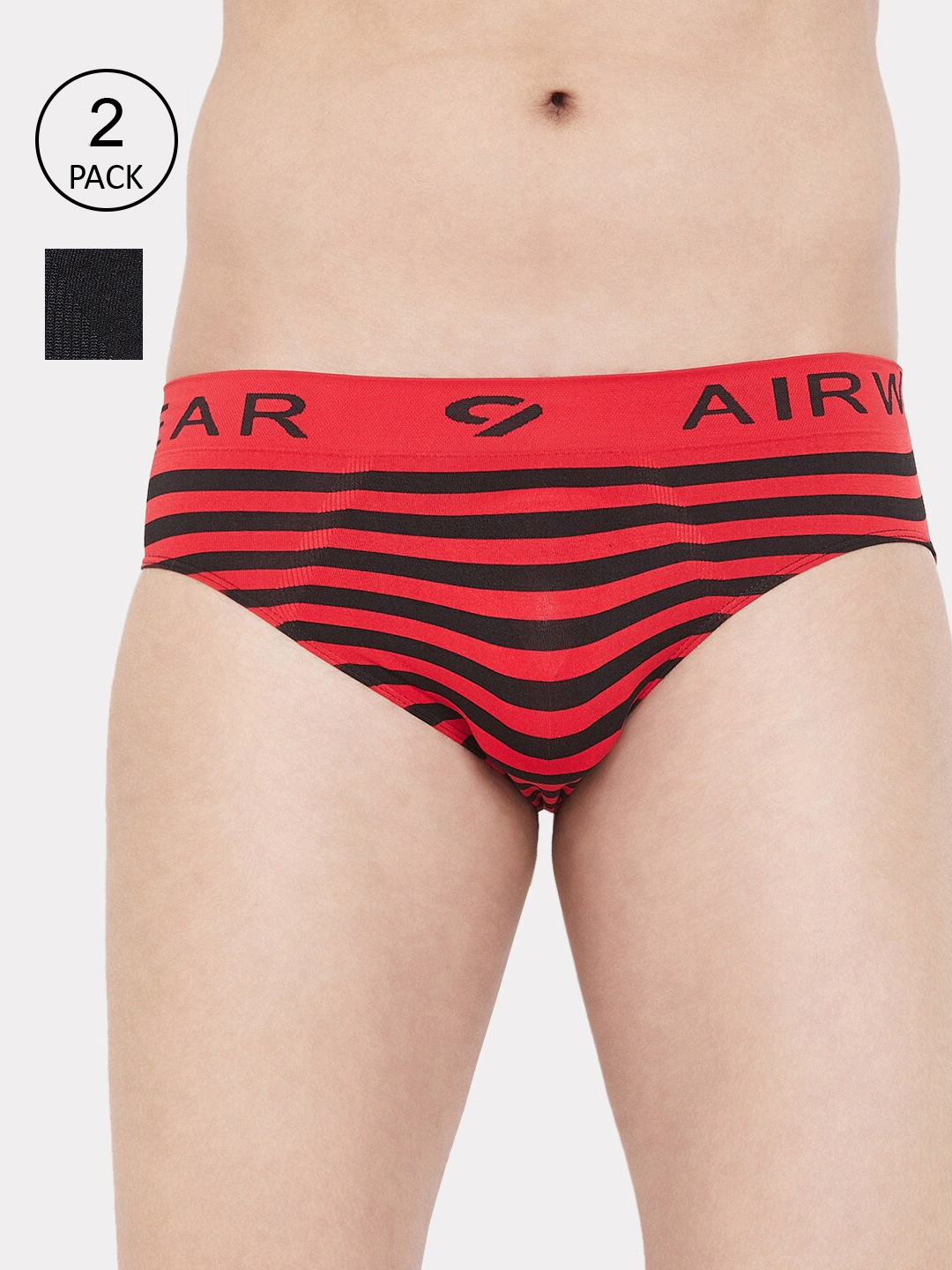 C9 AIRWEAR Men Pack of 2 Seamless Assorted Basic Briefs