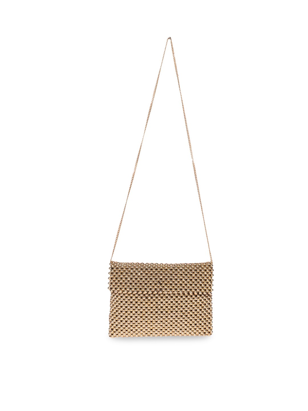 

ASTRID Gold-Toned Bead Embellished Sling Bag