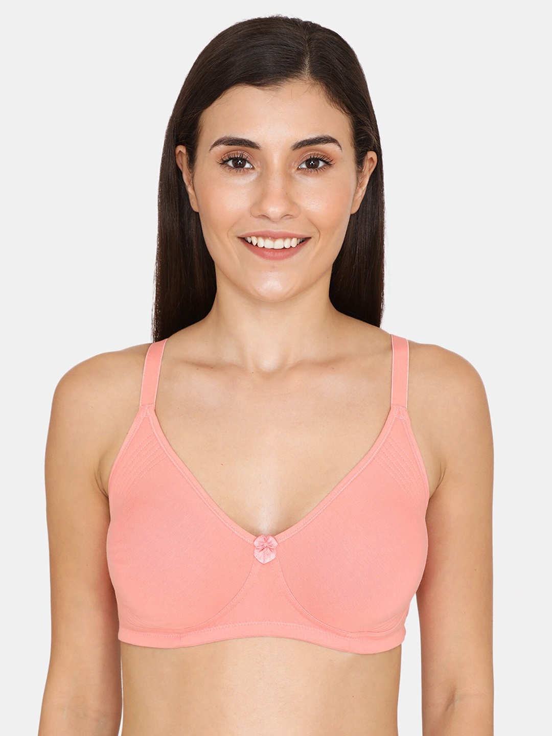 

Zivame Women Pink Solid Non-Padded Wireless Everyday Bra RO00ROAP01A