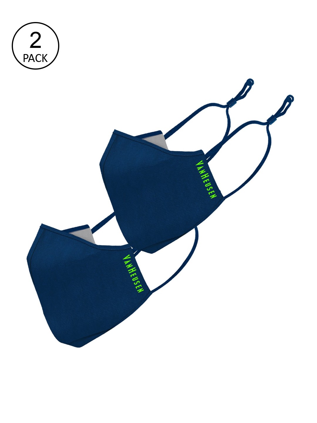 

Van Heusen Men Blue Solid Antibacterial Cool It 6 Layer Protection Mask