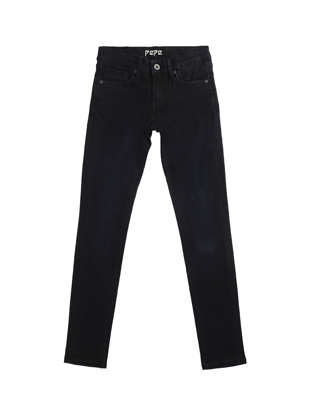 

Pepe Jeans Girls Navy Blue Regular Fit Mid-Rise Clean Look Jeans