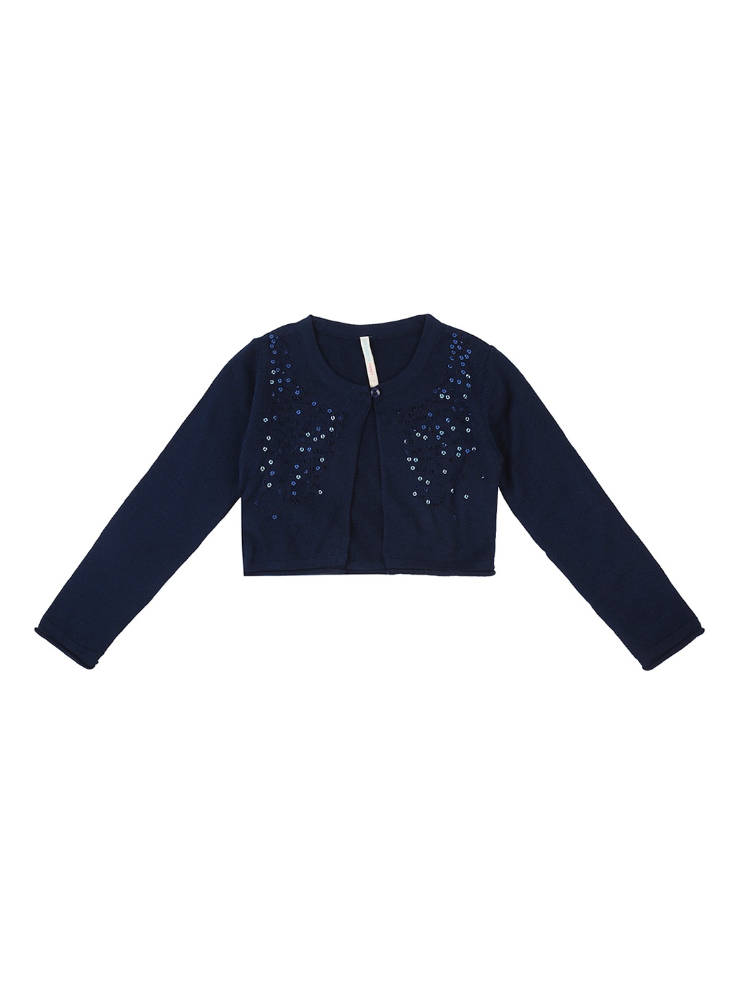

Pantaloons Junior Girls Navy Blue Solid Cardigan