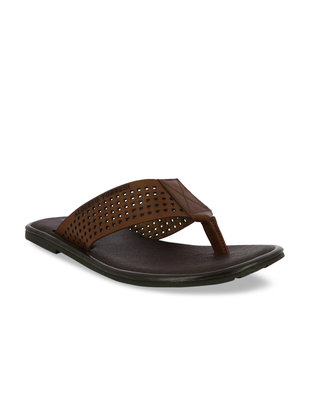 

Alberto Torresi Men Brown Solid Comfort Sandals