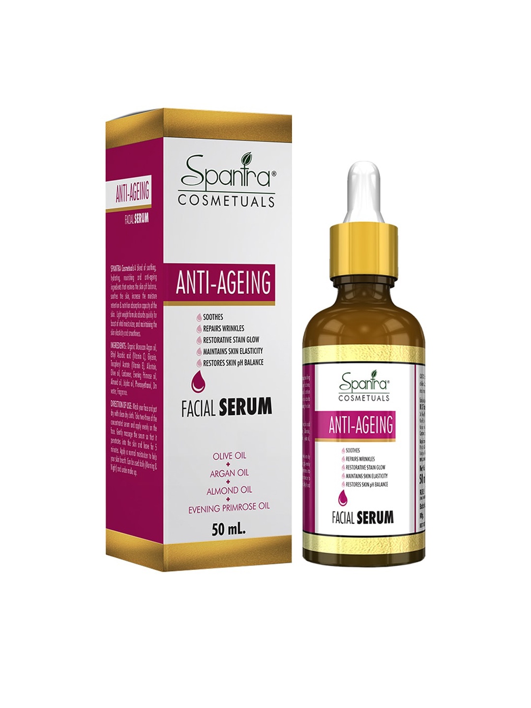 

Spantra Unisex Anti-Ageing Facial Serum 50 ml, Pink