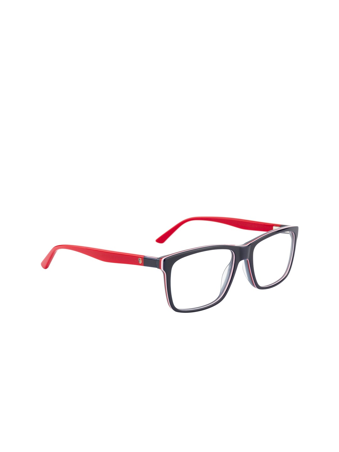 

Ted Smith Unisex Red & Black Solid Full Rim Wayfarer Frames TS-N114_C3