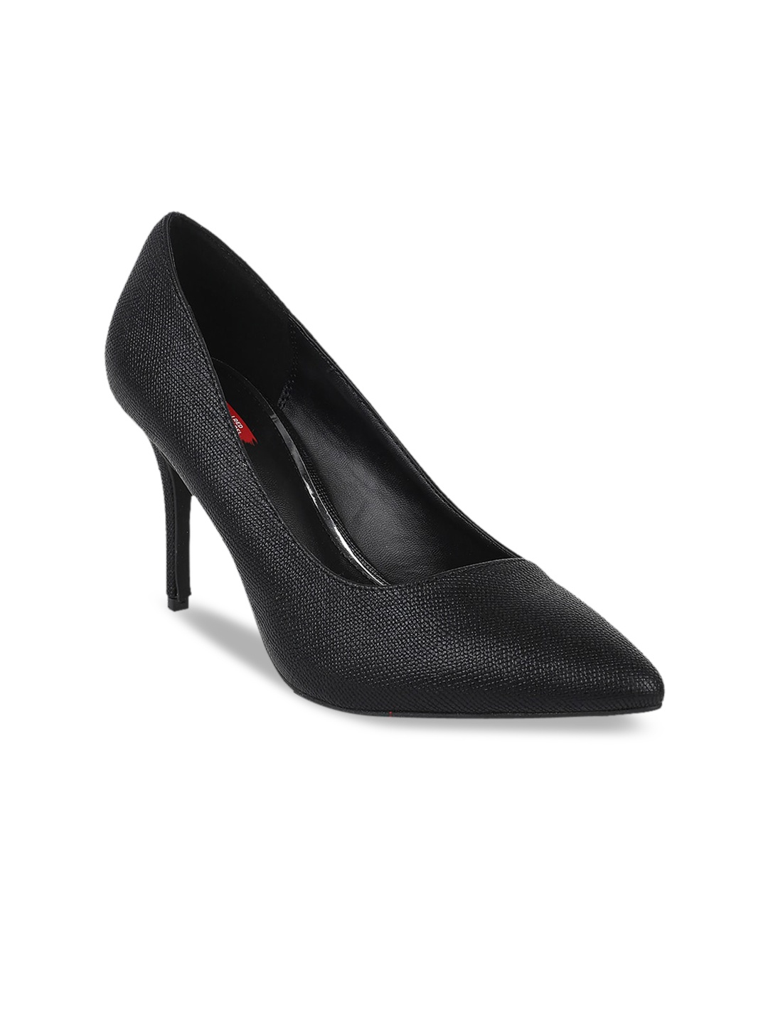 

Bata Women Black Textured Pumps