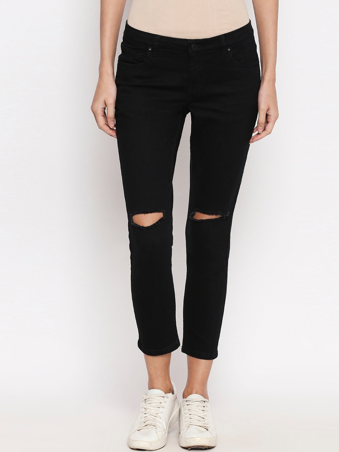 

People Women Black Skinny Fit Jeans