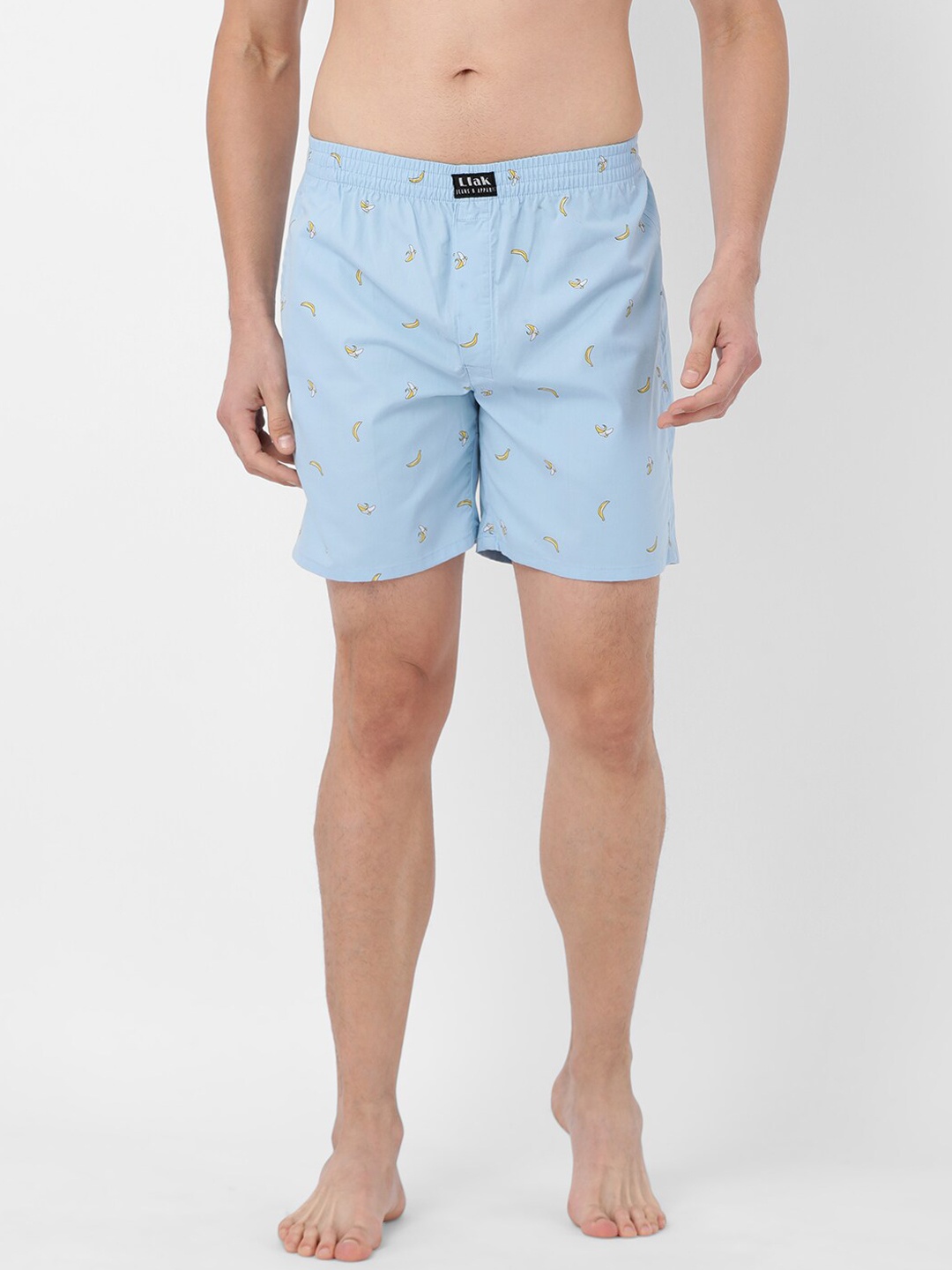 

Llak Jeans Men Blue Printed Relaxed-Fit Pure Cotton Boxers