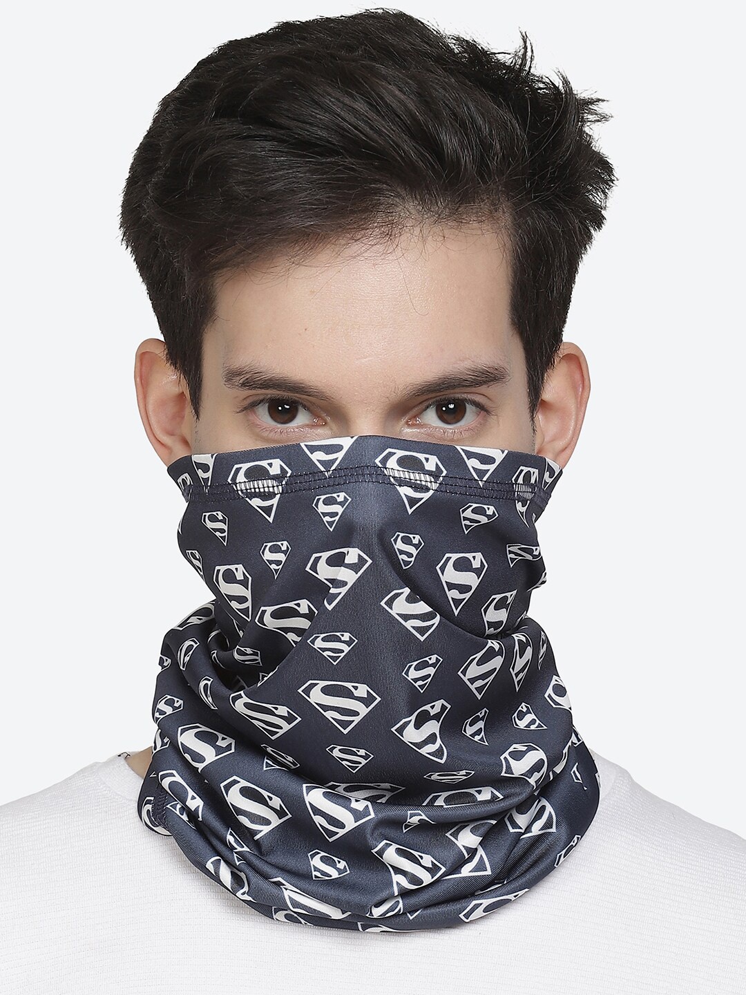 

Free Authority Superman Printed Blue color Unisex Neck gaiter, White