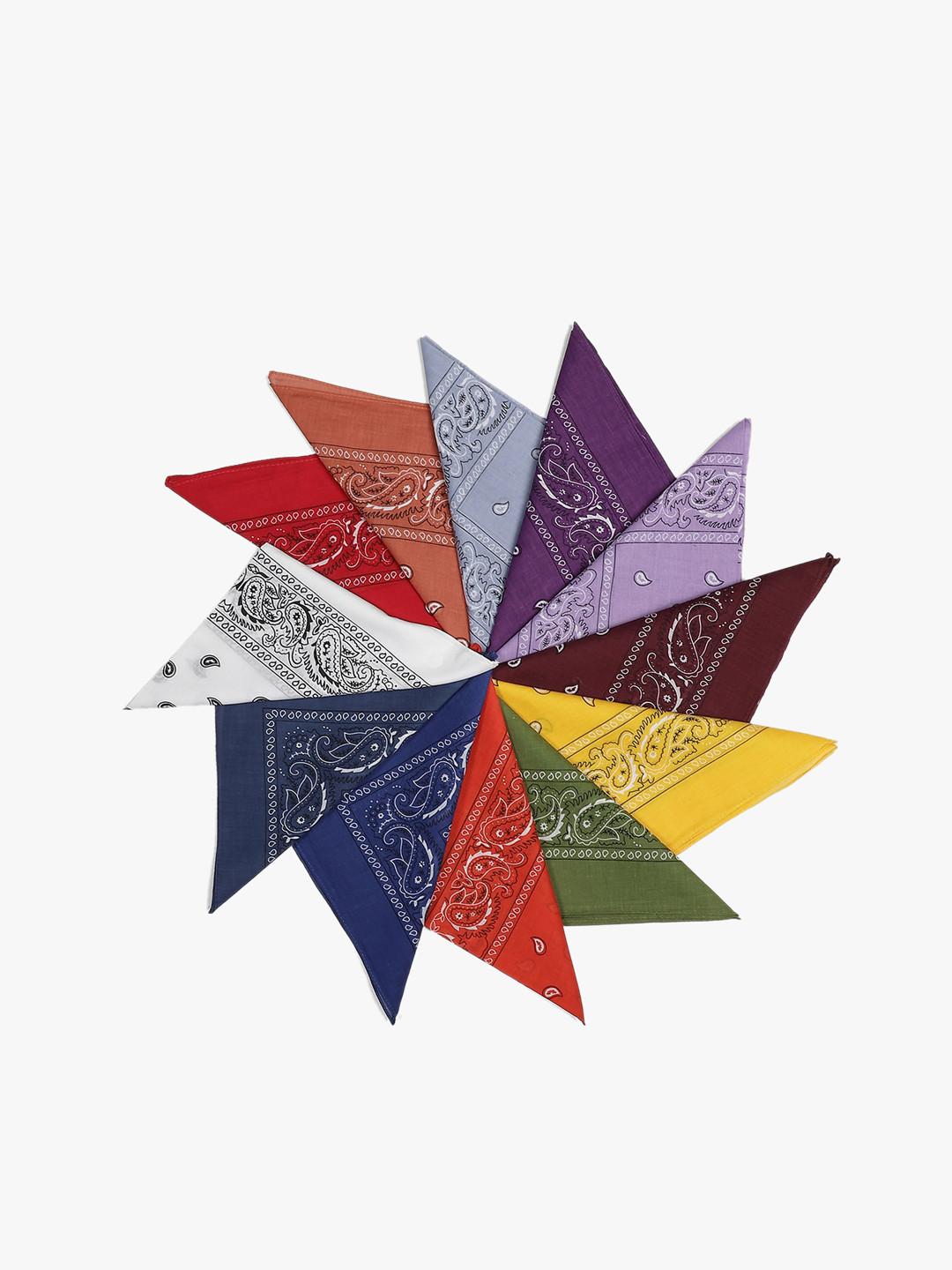 

Free Authority Unisex Pack Of 12 Printed Bandana, Multi