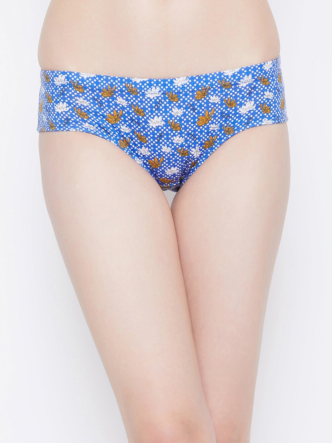 

Clovia Women Blue & White Printed Hipster Briefs PN3227G03