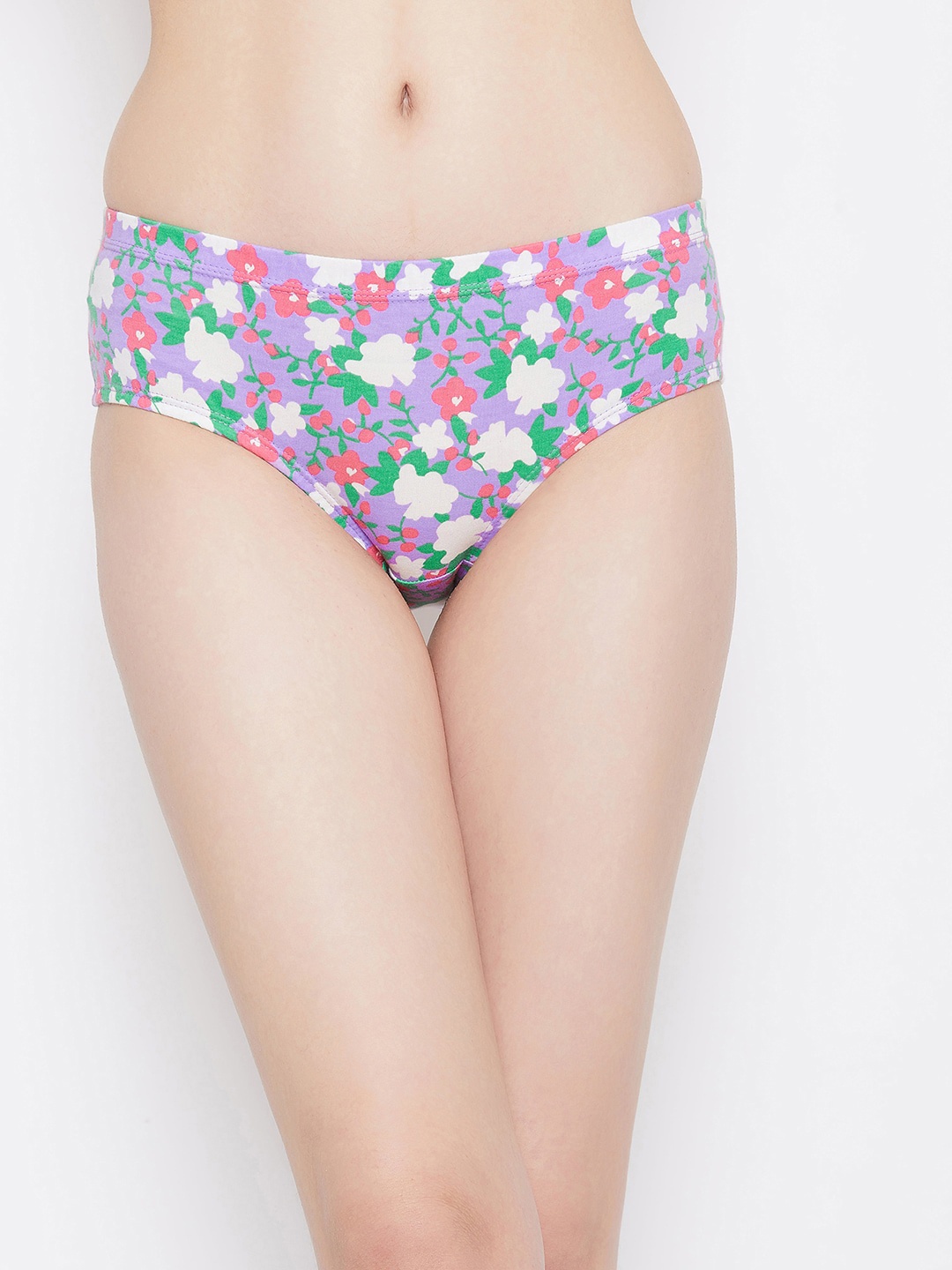 

Clovia Women Purple & Pink Printed Hipster Briefs PN3227G12