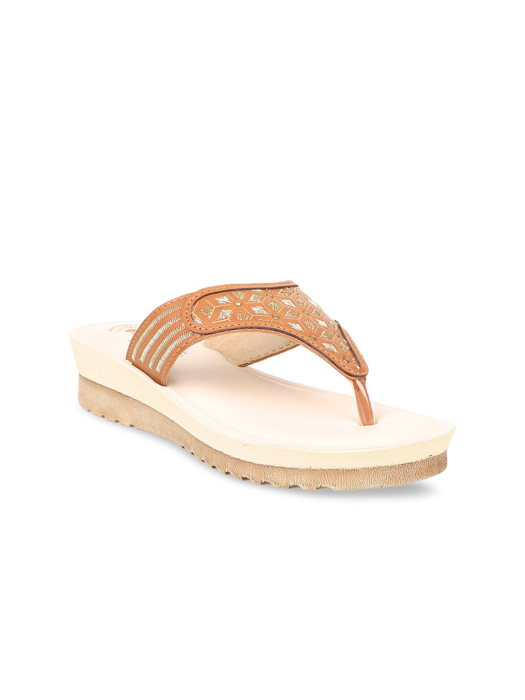 

Inblu Women Brown Woven Design Wedges