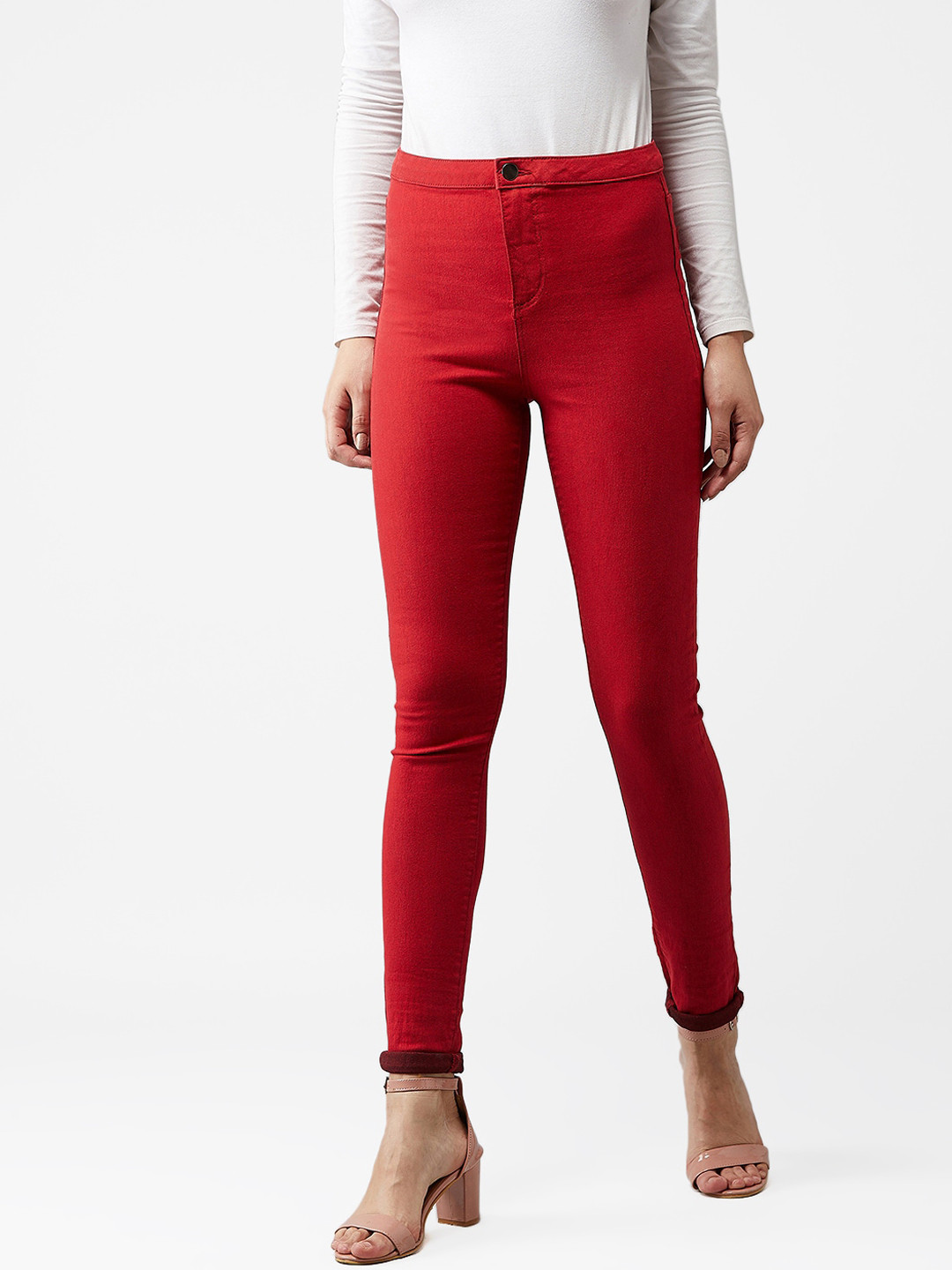 

Kotty Women Maroon Skinny Fit Jeans