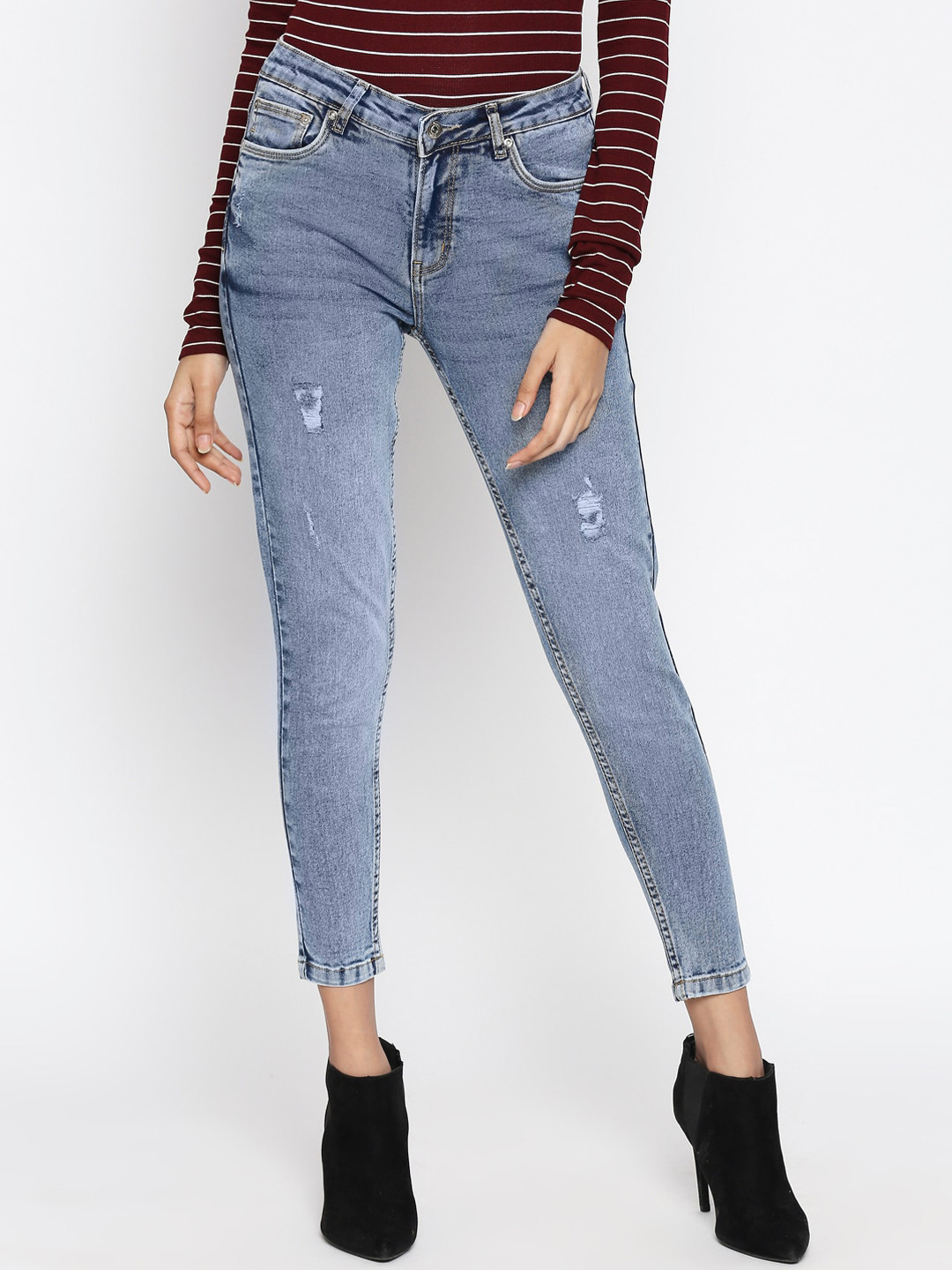 

People Women Blue Skinny Fit Jeans