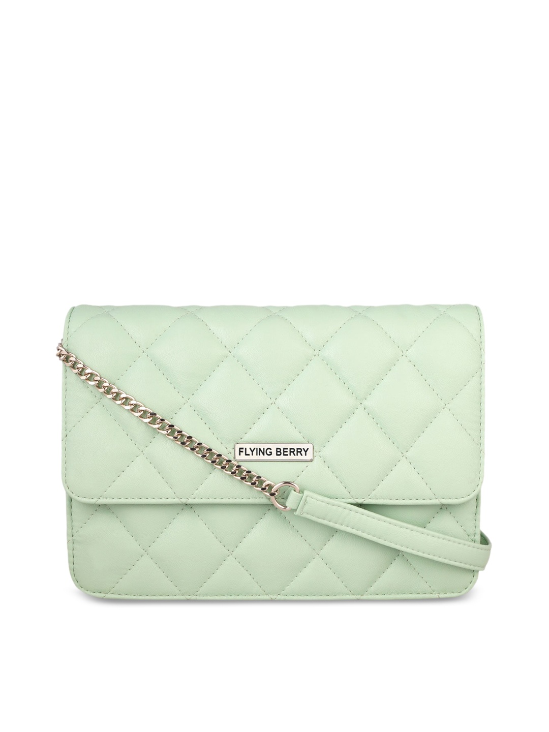 

FLYING BERRY Green Textured Sling Bag