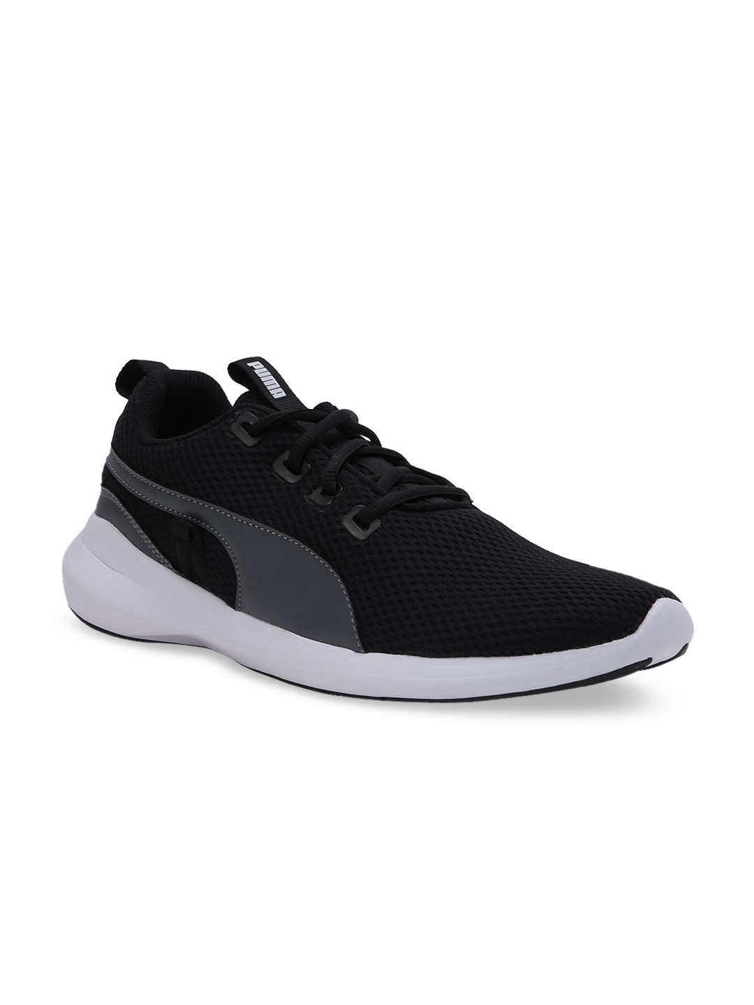 

Puma Men Black Grey Running Adapt Sneakers