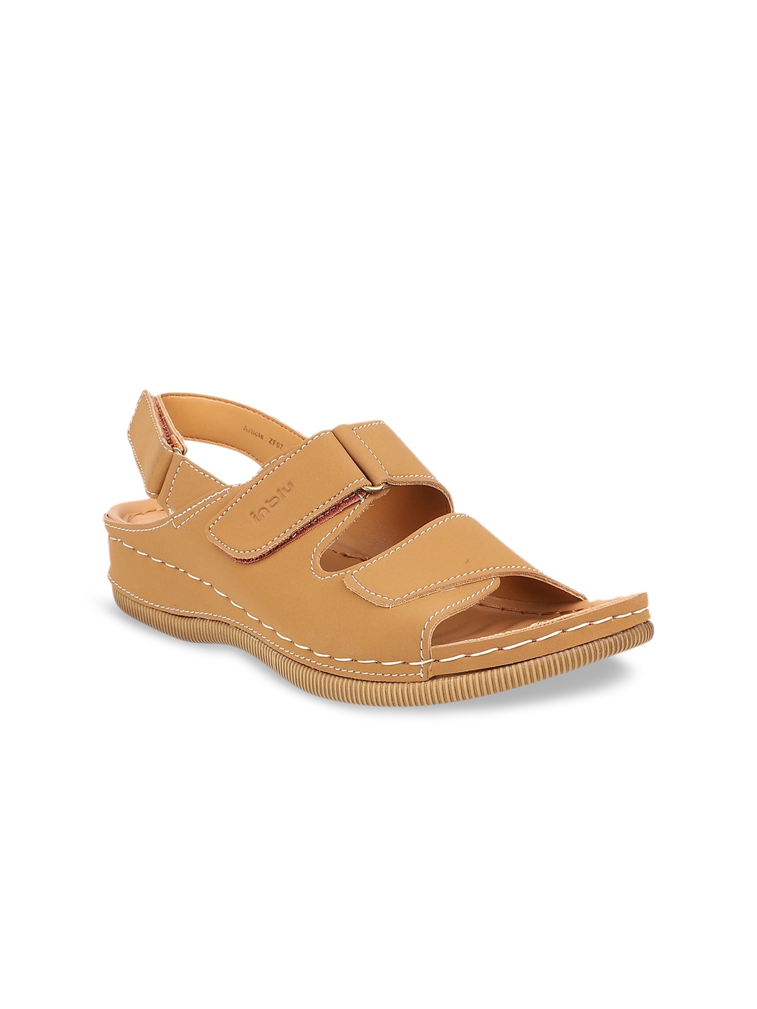 

Inblu Women Tan Brown Solid Comfort Heels