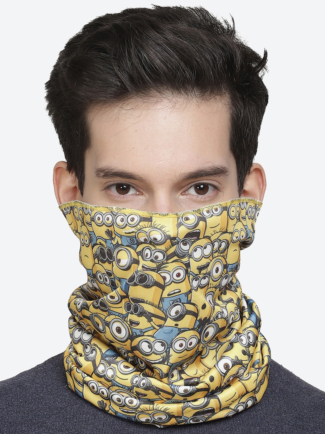 

Free Authority Men Yellow & Blue Minions Printed Neck Gaiter